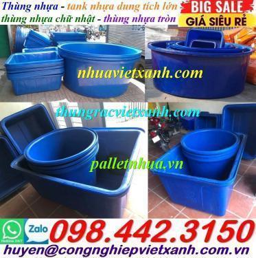 Thùng nhựa dung tích lớn từ 50 lít đến 4000 lít