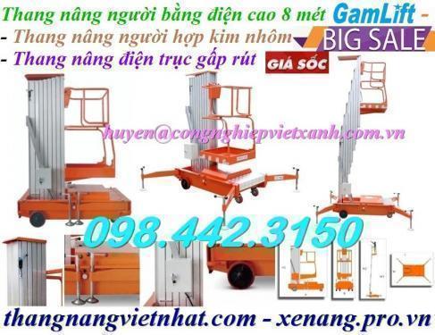 Thang nâng người bằng điện 125kg nâng cao 8 mét GTWY801