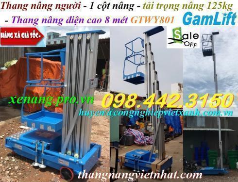 Thang nâng người bằng điện 125kg nâng cao 8 mét GTWY801