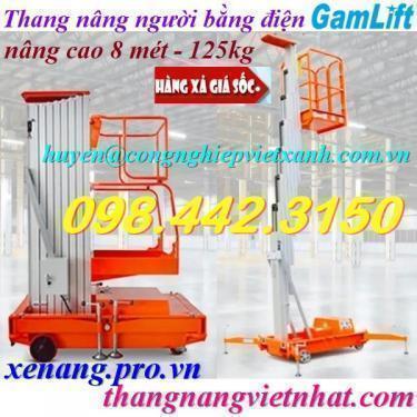 Thang nâng người bằng điện 125kg nâng cao 8 mét GTWY801