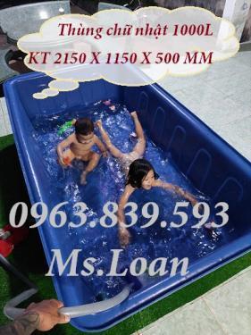 Cung cấp thùng nhựa nuôi cá trên sân thượng./ 0963.839.593 Ms.Loan