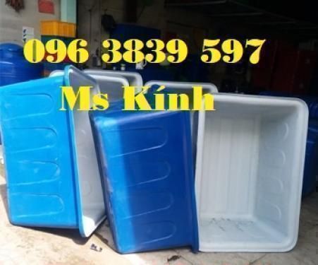 Thùng nhựa chữ nhật 500 lít 1 lớp, 2 lớp nuôi cá giá rẻ - 096 3839 597 