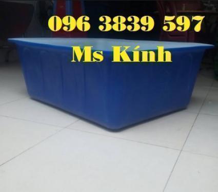 Thùng nhựa chữ nhật 500 lít 1 lớp, 2 lớp nuôi cá giá rẻ - 096 3839 597 