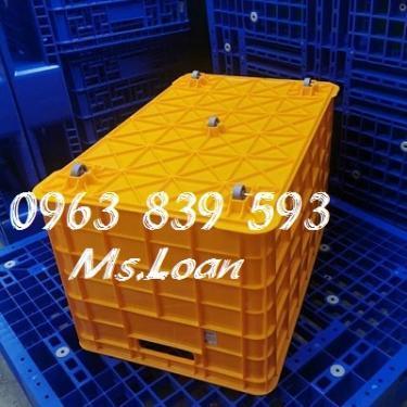 Giá sóng nhựa bít 5 bánh xe kt 780 x 500 x 430 mm / 0963.839.593 Ms.Loan