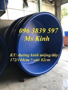 Thùng nhựa tròn 1500 lít, bồn nhựa tròn nuôi cá koi - 096 3839 597 Ms Kính