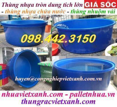 Tank nhựa tròn dung tích lớn 200 lít đến 4000 lít