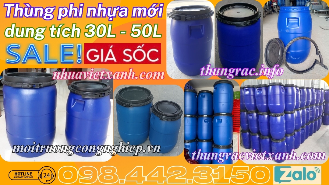 Thùng phuy nhựa đai nhựa