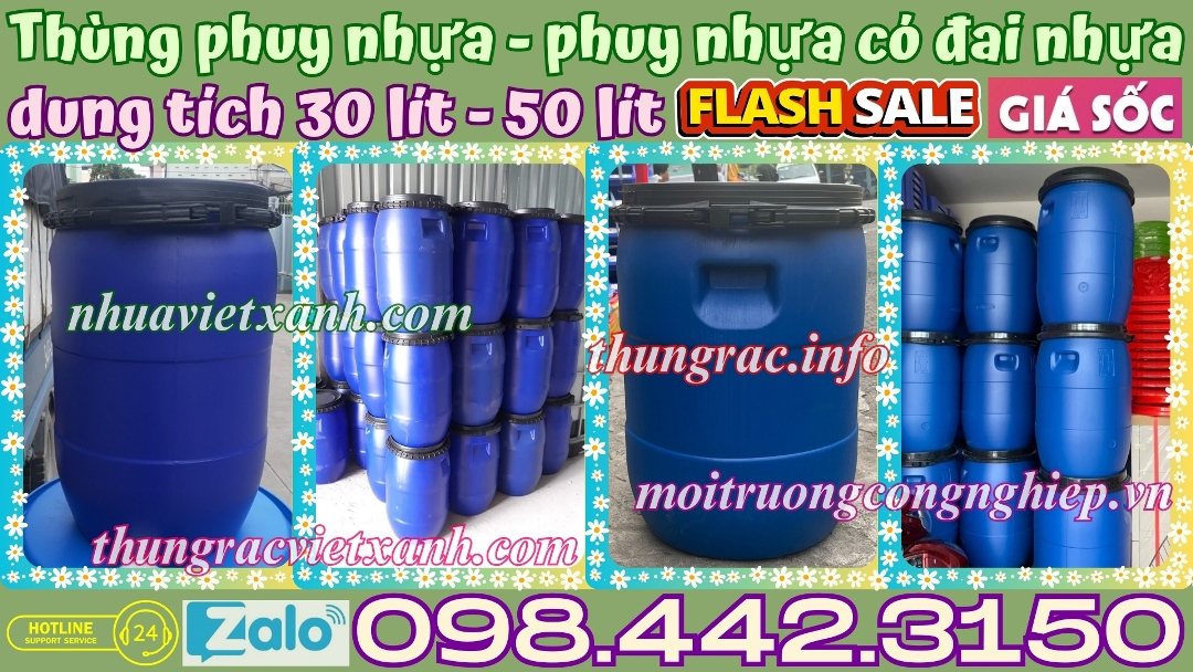 Thùng phuy nhựa đai nhựa