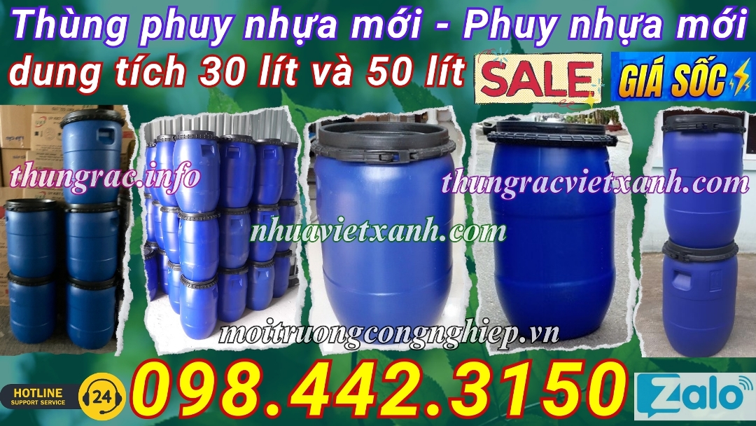 Thùng phuy nhựa đai nhựa