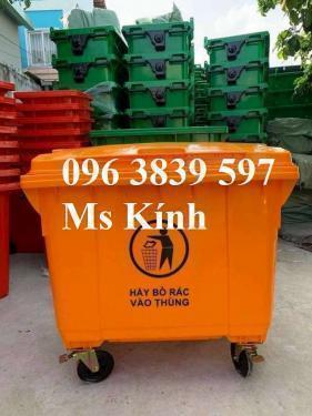 Phân phối xe gom rác 660l, thùng rác nhựa 660l giá rẻ toàn quốc