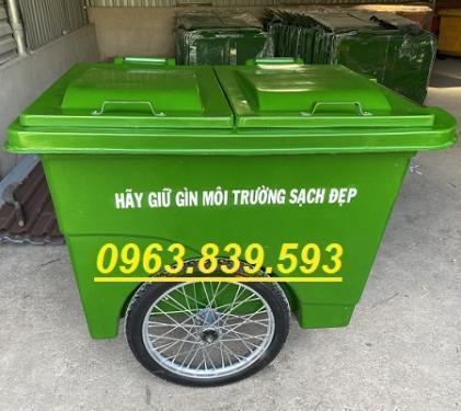 Xe gom rác 660lit nhựa Composite bảo hành 12 tháng 0963.839.593 Ms.Loan