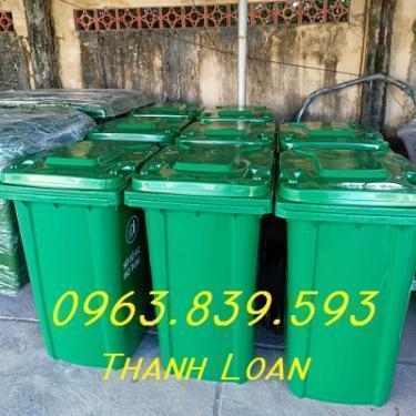 Thùng phân loại rác thải tại nguồn dung tích 120L - 240L. 0963839593 Loan