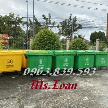 Thùng rác 660L nhựa hdpe có 4 bánh xe giao tận nơi. 0963.839.593 Ms.Loan