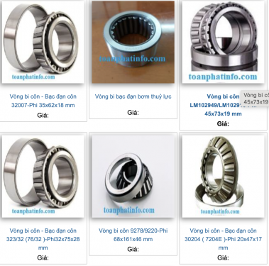 Vòng bi côn - Bạc đạn côn