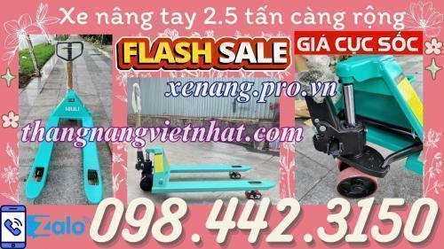 Xe nâng tay 2500kg càng rộng AC25M NIULI