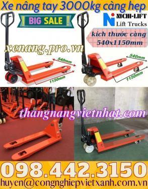 Xe nâng tay 3000kg càng hẹp AC30S