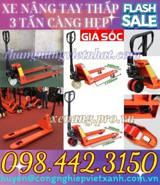 Xe nâng tay 3000kg càng hẹp AC30S