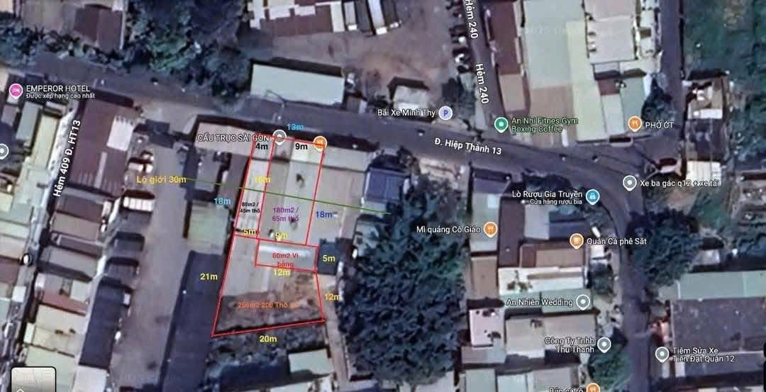 Nhà MBKD (13x40) Mặt Tiền Hiệp Thành 13, Quận 12 Giá Rẻ 24 Tỷ (gần