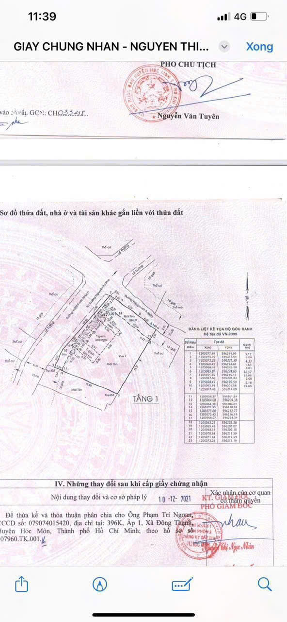 NHÀ & XƯỞNG GÓC NGÃ TƯ ĐÔNG THẠNH, HÓC MÔN GIÁ 11 TỶ TL